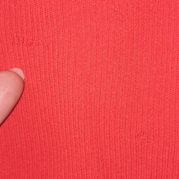 MODERN CITIZEN Racerback Knit Column Dress Tangerine Orange Red M 6 8 - Picture 4 of 10